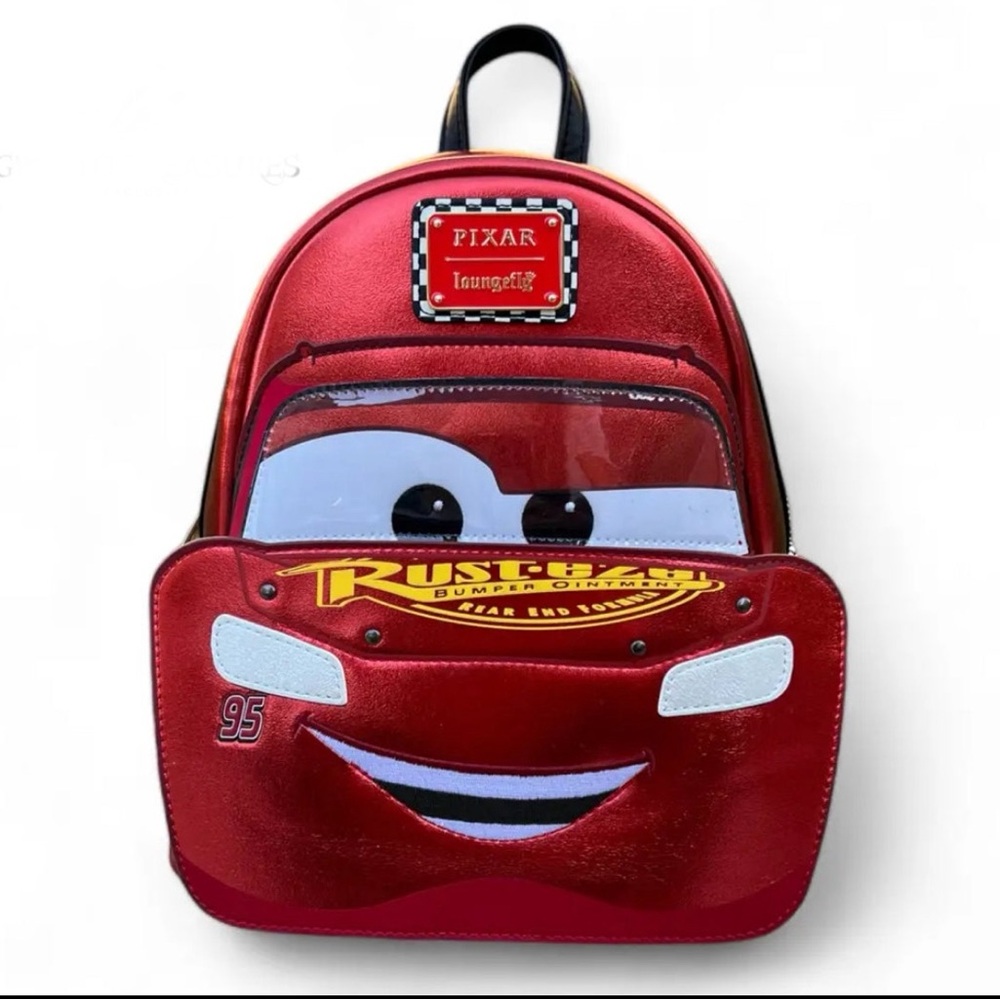 24HR DROP ⬇️ Loungefly Lightning McQueen Exclusive backpack